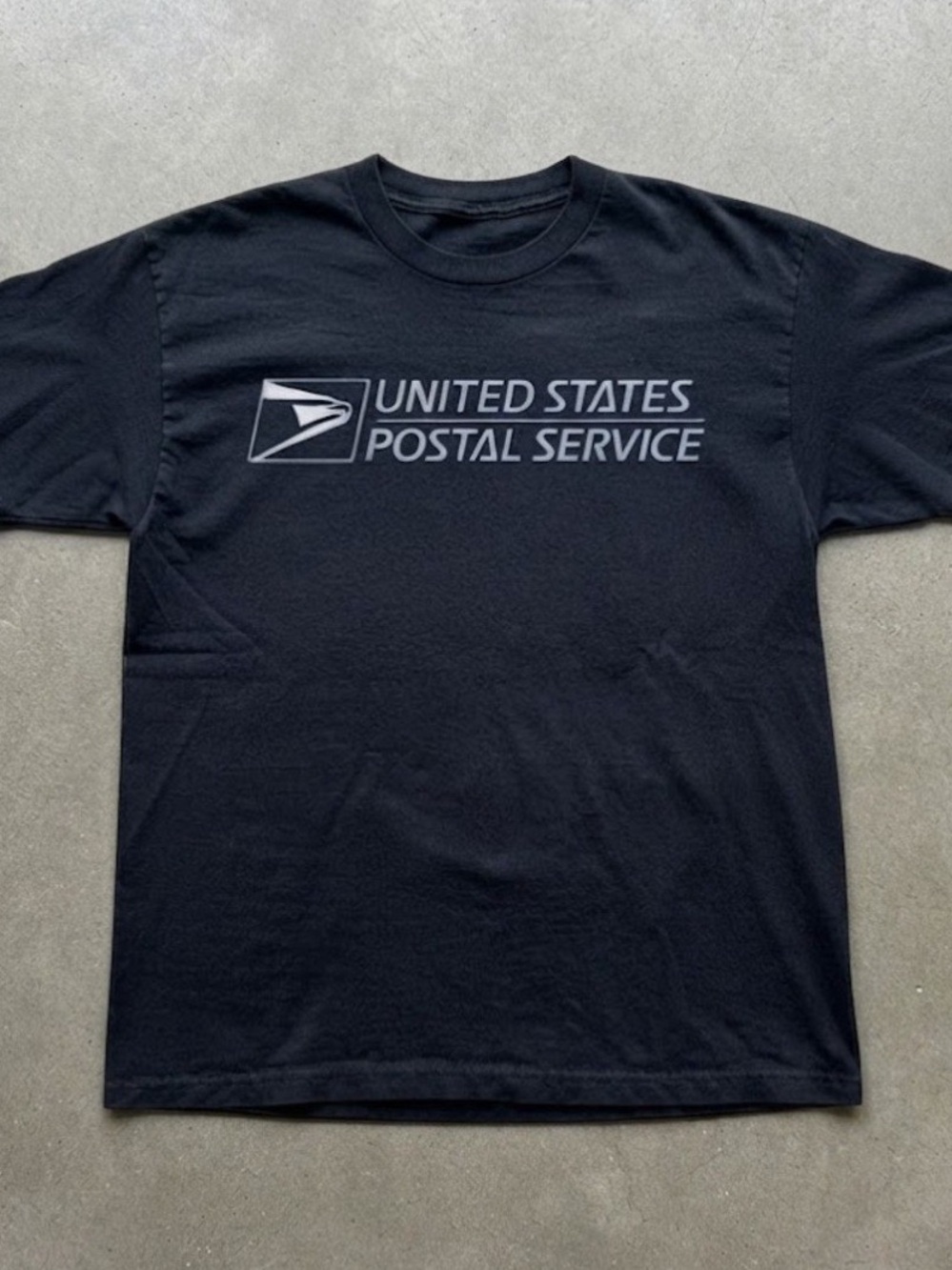 USPS Eagle Logo Postal Service Graphic Black Gildan T-Shirt